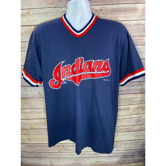 Vintage Cleveland Indians 1995 American League  T-Shirt Size Large 21x28 USA - Picture 1 of 10